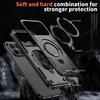 Бронированный противоударный чехол Fundas для Xiaomi Poco F8 Pro Ultra Redmi K90Pro Max 360° Вращающаяся магнитная подставка ТПУ Пластиковая крышка для телефона