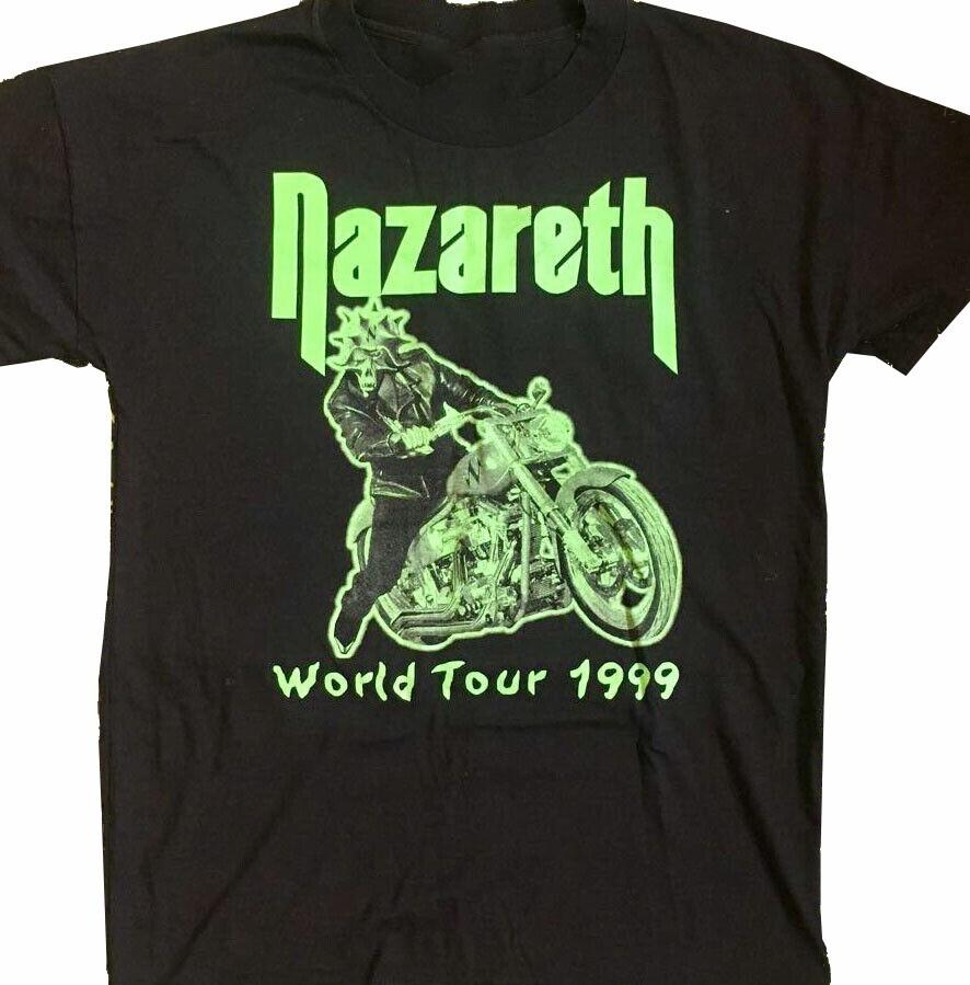 Vintage World Tour 1999 Nazareth Shirt Short Sleeve Black Unisex T-Shirt