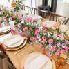 67" Artificial Flowers Vines Garland Fake Morning Glory Hanging Vines Faux Silk Spring Floral Garland for Mantel Wall Fence Wedding Banquet Decor