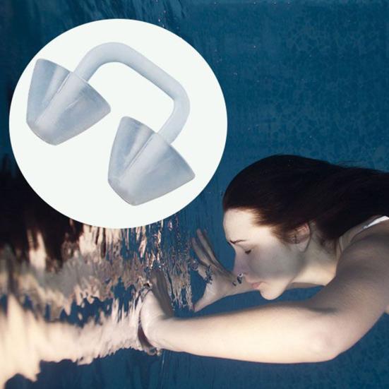 Затычки для носа для плавания Удобная силиконовая защита для носа Многоразовый водонепроницаемый зажим для носа для плавания Профессиональные аксессуары для плавания, дайвинга и серфинга