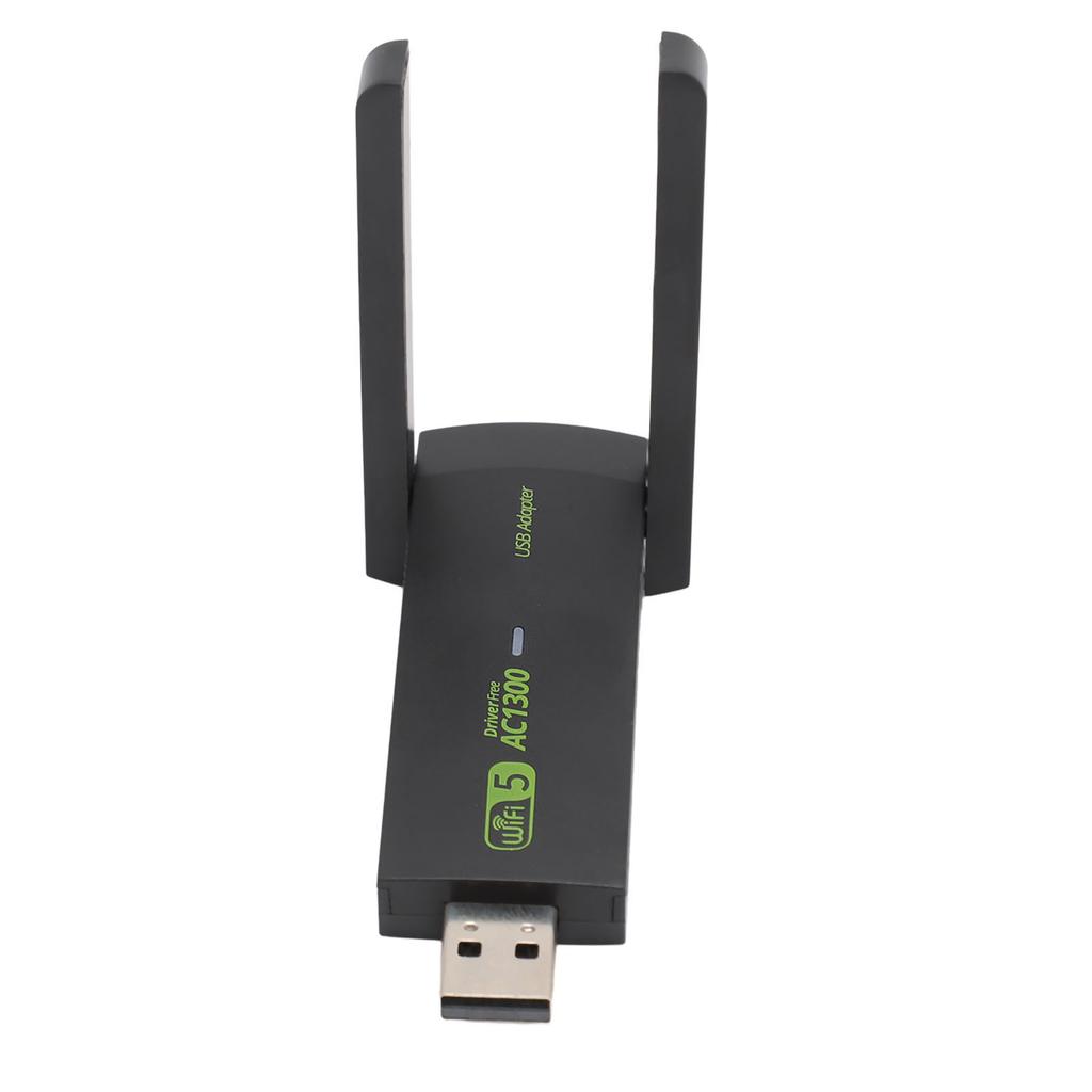 Беспроводной USB WiFi адаптер для ПК 1300 Мбит/с Двойные антенны 5 дБи 5G 2.4G WiFi адаптер MU MIMO WiFi донгл для Windows 7 8
