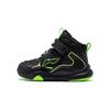 Cloud Non-Slip Rebound Lightweight Shock Absorbing High-Top Outdoor Shoes Kids Shoes Black Green YKNT150-5