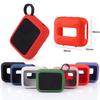 Silicone Case Cover For JBL Go 4 Speaker Travel Carrying Case with Carabiner Speaker Skin Sleeve Anti-Scratch Protective Cover