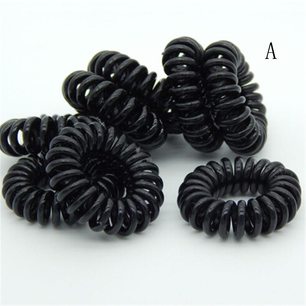 10 Pcs Plastic Hair Ties Spiral Hair Ties No Crease Coil Hair Tie Ponytail