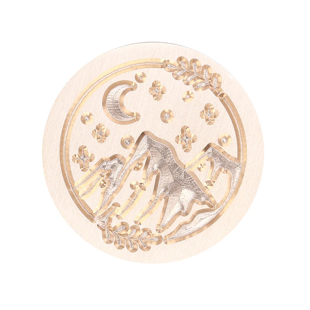 Ретро печать сургучный штамп с головками Солнца, Луны и звезд, круглые уплотнительные штампы, печать, огненный лак, печать, декор для скрапбукинга, инструменты «сделай сам»