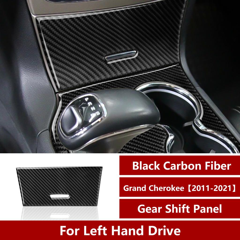 Углеродное волокно для Jeep Grand Cherokee 2011 года, аксессуары, центральный ящик для хранения вещей, наклейки на отделку панели салона