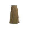 Originals Trefoil Brand Logo Print Sport Mid-Length Casual Skirt Women Skirt Layered-Olive-Green IC5360