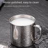 High Quality Portable Water Cup Stainless Steel with Handle Drinking Cup Tea Cup Camping Travel
