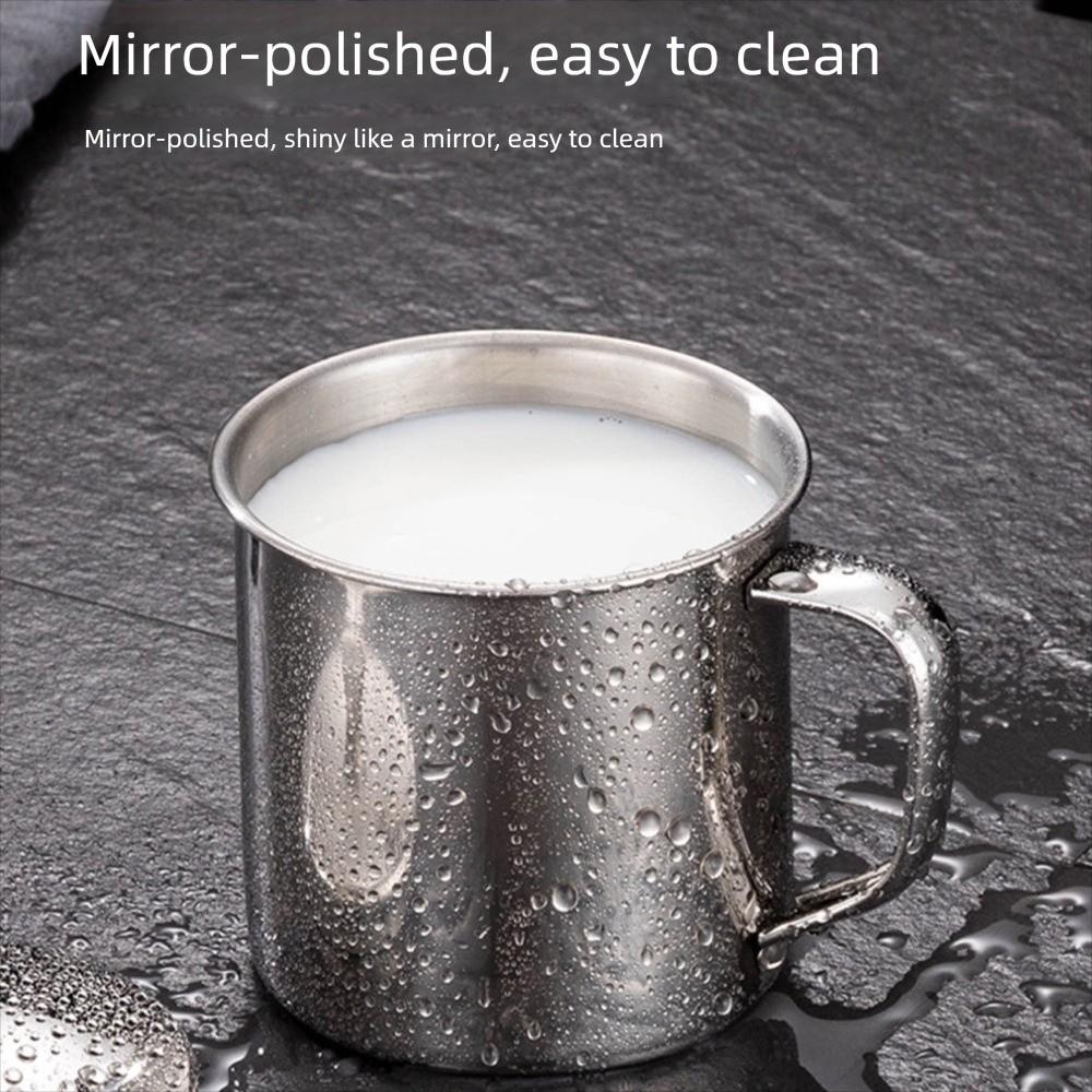High Quality Portable Water Cup Stainless Steel with Handle Drinking Cup Tea Cup Camping Travel