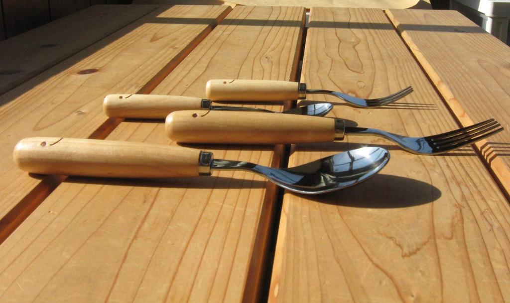 Nagao Wai Wai Kitchen Столовые приборы 8 шт. из нержавеющей стали, сделано в Японии, набор, сталь, дерево, WY-46