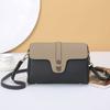 Cowhide Spring and Summer Soft Contrasting Color Niche Pillow Bag Popular Fashion Shoulder Crossbody Practical Version Soft Leather