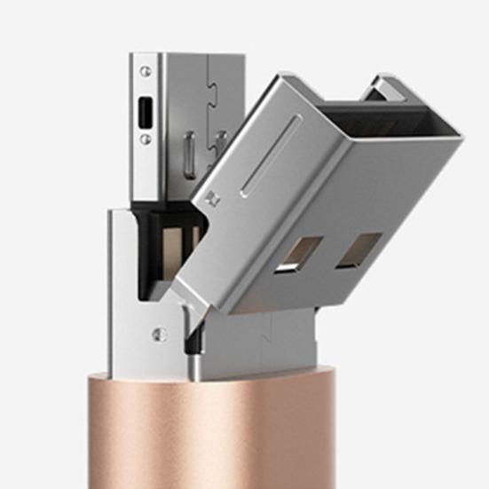 Умное USB-устройство чтения 2-в-1 для карт типа C Компактное высокоскоростное портативное устройство Не требует драйверов Универсальное