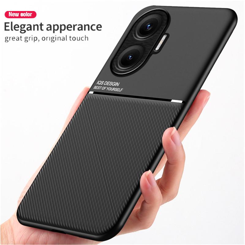 Rugged Non-Slip Protective Case for Xiaomi Poco F7 5G Cover Built-in Magnetic Suction Holder Coque Fundas Capa
