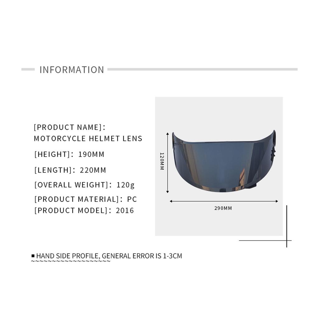 Motorcycle Anti-UV Anti-Scratch Wind Shield Helmets Lens Visor Replacement for LS2 FF358 FF396