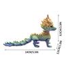 Home Office 3D Printed Dragon Long Haired Dragon Action Figure Dragon Model Toy  Desktop Ornament