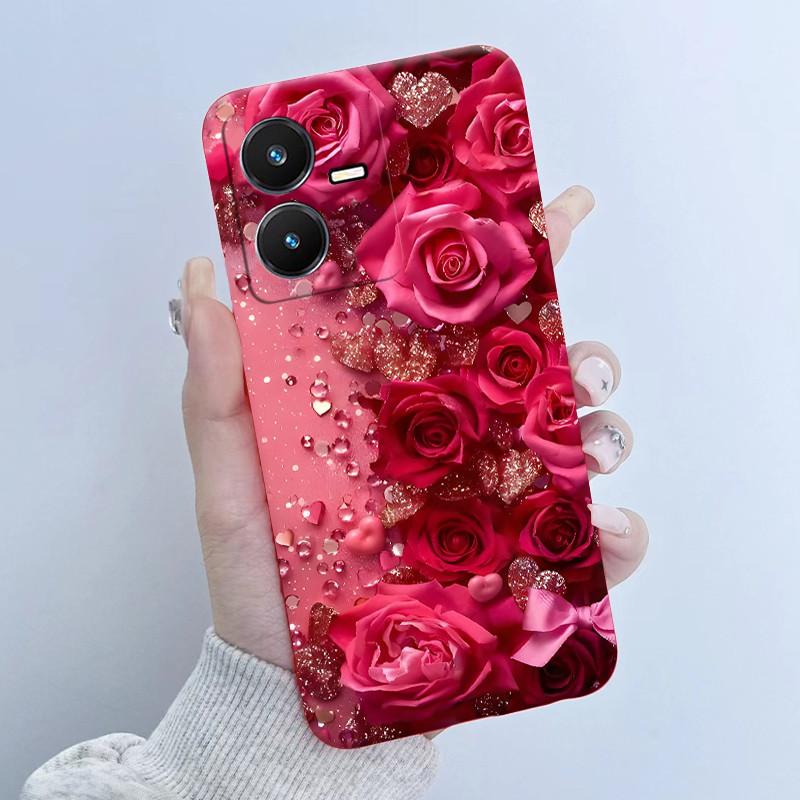Чехол для Vivo Y22 Y22s Y35 Милый Астронавт Панда Мягкий ТПУ Силиконовый Чехол для телефона для vivoY22s Y 22s V2206 V2207 Y 35 V2205 Coque