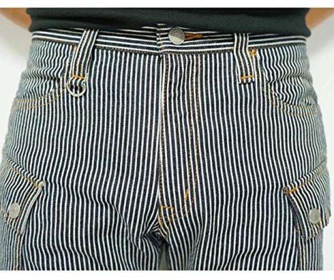 Kojima Jeans 13oz Denim Cargo Made In Pants, Japan, Men's, RNB-1127B-Hickory-30