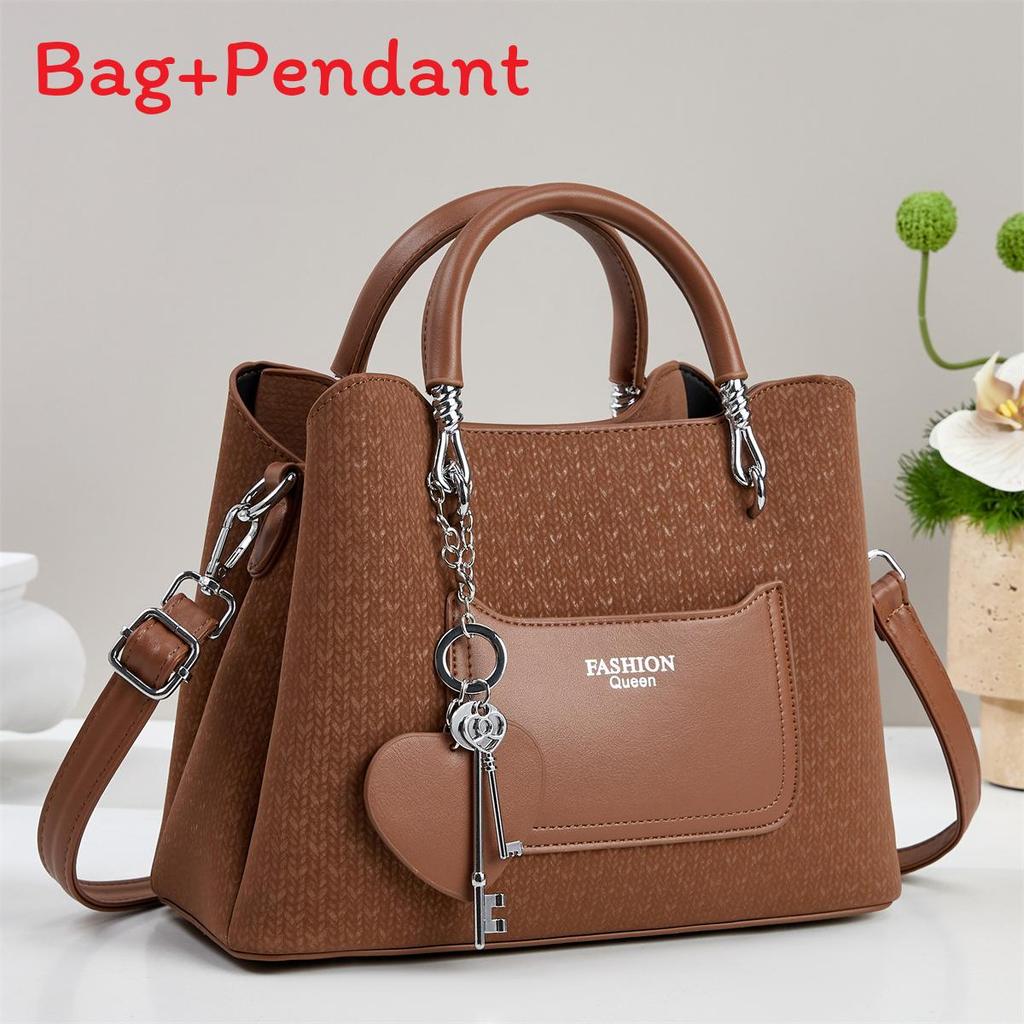 Pu Material Casual Single Shoulder Handbag With Zipper Pocket For Daily Use