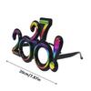 Очки с цифрами 2027 С Новым годом Солнцезащитные очки с бриллиантовым блеском Костюмный реквизит Рождественская вечеринка Декор Забавные очки