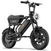 Электровелосипед Urlife T16 500 Вт Мотор 16" Широкие Шины Полностью Амортизированный Взрослый Электровелосипед 48В 13Ач Двойные Дисковые Тормоза 7 Скоростей Макс. Нагрузка 120 кг