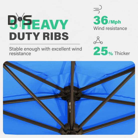270 см полузонт сменный тент защита от ультрафиолета открытый сад патио задний двор зонтик рынок настольный зонт сменный тканевый чехол