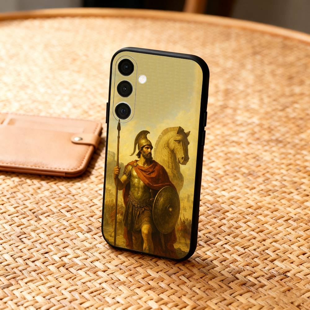 O-Odyssey G-Greece Чехол для телефона Samsung A73,A21s,A22,A31,A32,A52,A53,A71,A80, Мягкий черный корпус