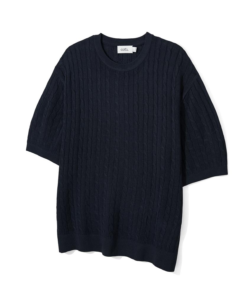COSTUME O’CLOCK [2Pack] Cool Linen-Like Short Sleeve Knit Set
