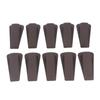 10 шт. коричневый дверной стопор набор удобный практичный прочный не деформирующийся дверной стопор клин комплект для дома