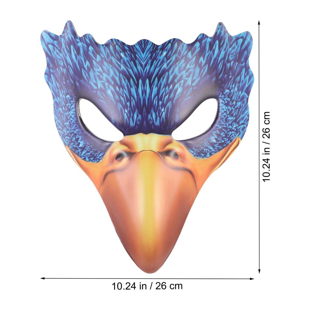 NOLITOY Eagle Mask, Costume, Cosplay, Masquerade, Halloween Party Accessory, Bird Beak Shape, Realistic, Funny, Cool, Stylish, Scary Headgear for Men