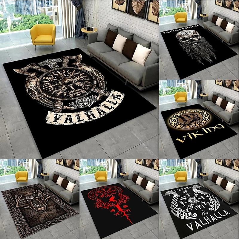 Скандинавская мифология викингов, ковер Одина Валгаллы, ковер для дома, гостиной, спальни, дивана, коврик для двери, декор, детский коврик, нескользящий напольный коврик