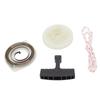 Starter Pulley Replacement Pull Start Pulley Spring Grip Rope Kit for Husqvarna 445e 450 455 460