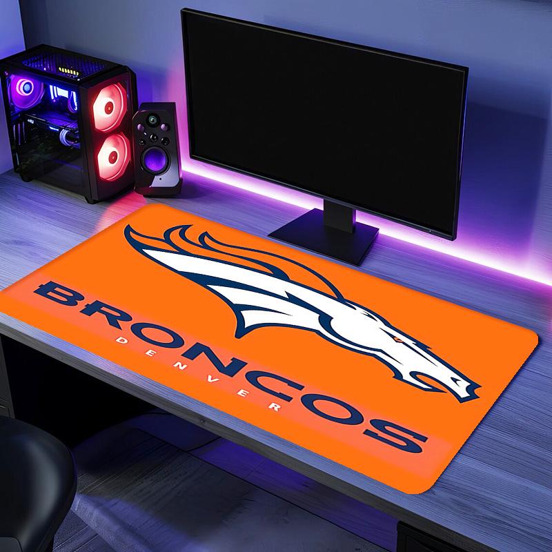 Коврик для мыши LOGO Denver Broncos - Нескользящая резиновая основа, Гладкая поверхность для работы, игр, офиса и дома, Настольный коврик для мыши