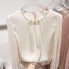2025 European Style Chiffon Slimming Long-Sleeve Women's Shirt for All Seasons