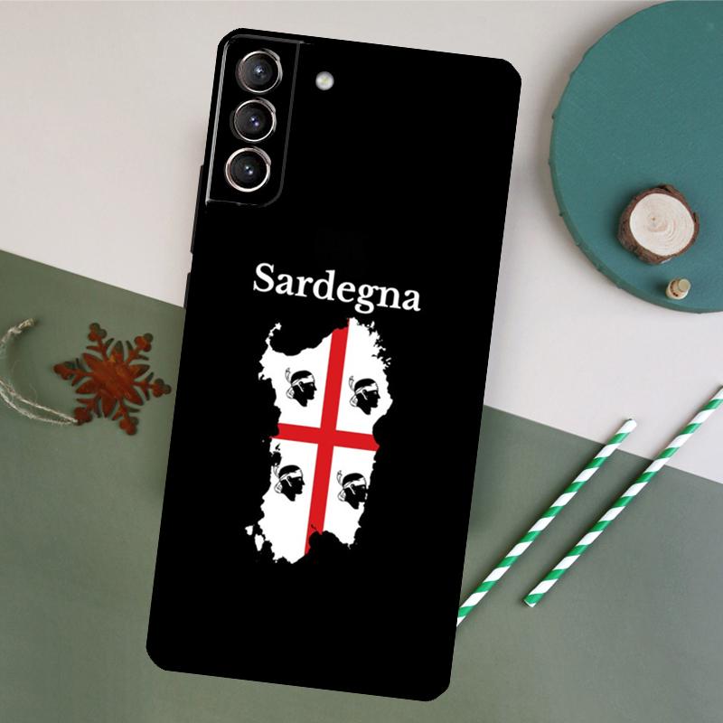 Flag of Sardinia Case For Samsung Galaxy S9 S10 Plus S20 S21 FE S22 S23 Ultra Note 10 20 Ultra Phone Cover