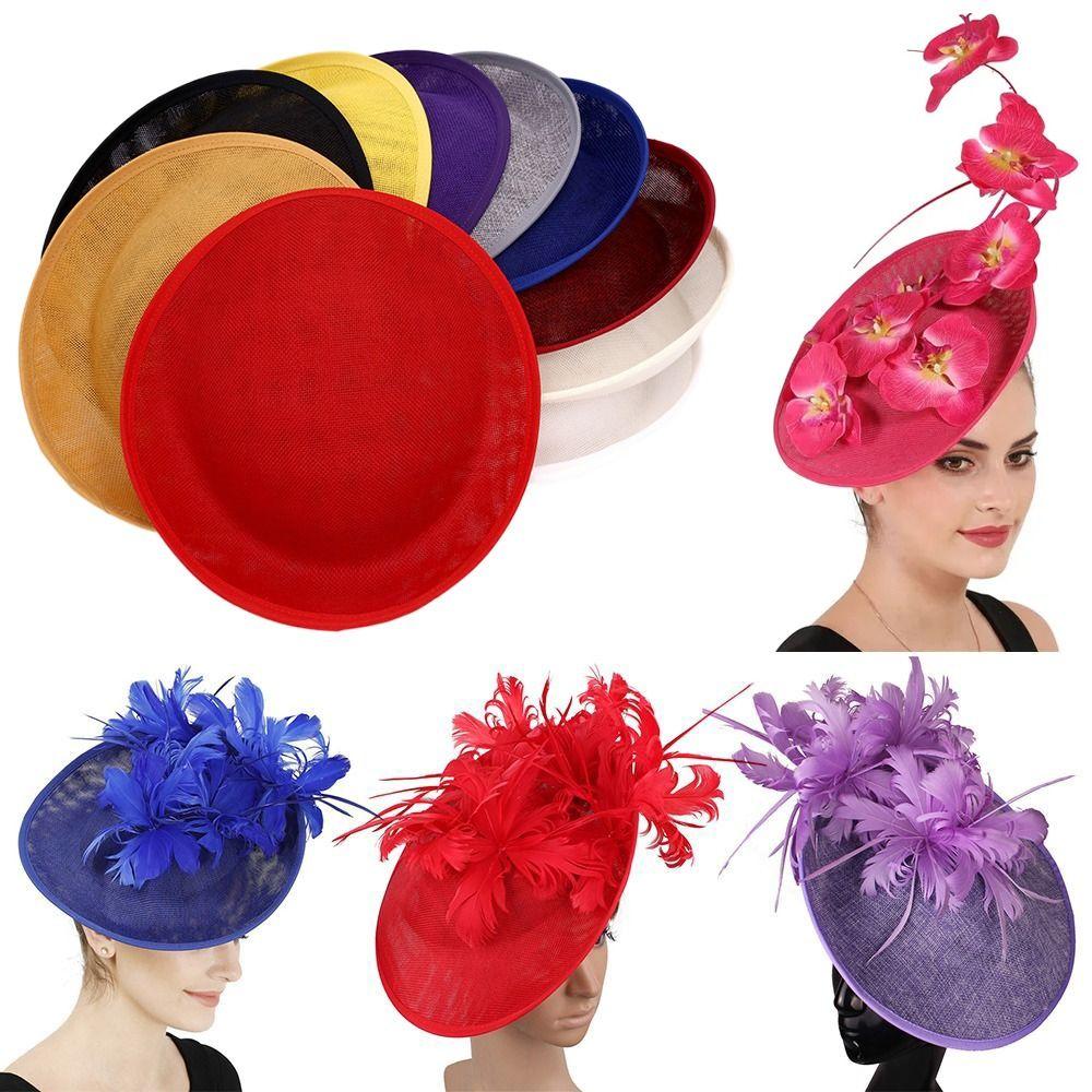 Bride Headdress Party Show Hats DIY French hat Millinery Cocktail Headwear Women Ladies