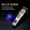 All Metal Electric Barber Electric  Hair Cutter Electric Push Rechargeable LCD Digital Display Professional Engraving Hair Clipper