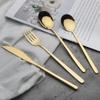 5/10/20 Pcs Colorful Dinnerware Cutlery Set 304 Stainless Steel Flatware Set Mirror Knife Fork Spoon Tableware Set Kitchen Silverware