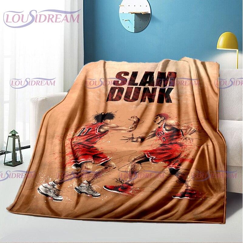 Одеяло с принтом SLAM DUNK японского аниме Sakuragi Hanamichi, ультрамягкие одеяла, легкие, удобные для кровати, дивана, дивана