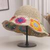 Hyunya wind summer sweet flowers соломенная шляпа ручной работы для женщин, для отдыха, солнцезащитная шляпа, маленькая солнцезащитная шляпа