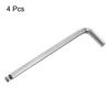 uxcell 8mm Hex Wrench, Ball Head L-Shaped Hex Key Set, Long, 155mm Total Length, Set of 4, Easy To Apply Force, For Tightening, DIY Tools