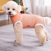 Dog Clothes Thin Belly Protector Vest Wrap Tummy Cooler Free Striped Shirt Back Button Bitch Spaying Weaning