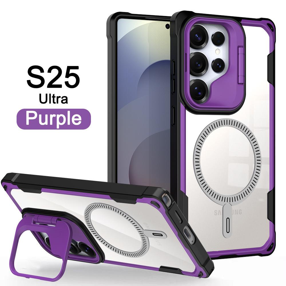 Модель щита из кости оракула подходит для мобильного чехла Samsung S25ultra S24PLUS с подставкой для объектива N52, магнитное поглощение, защита от падения