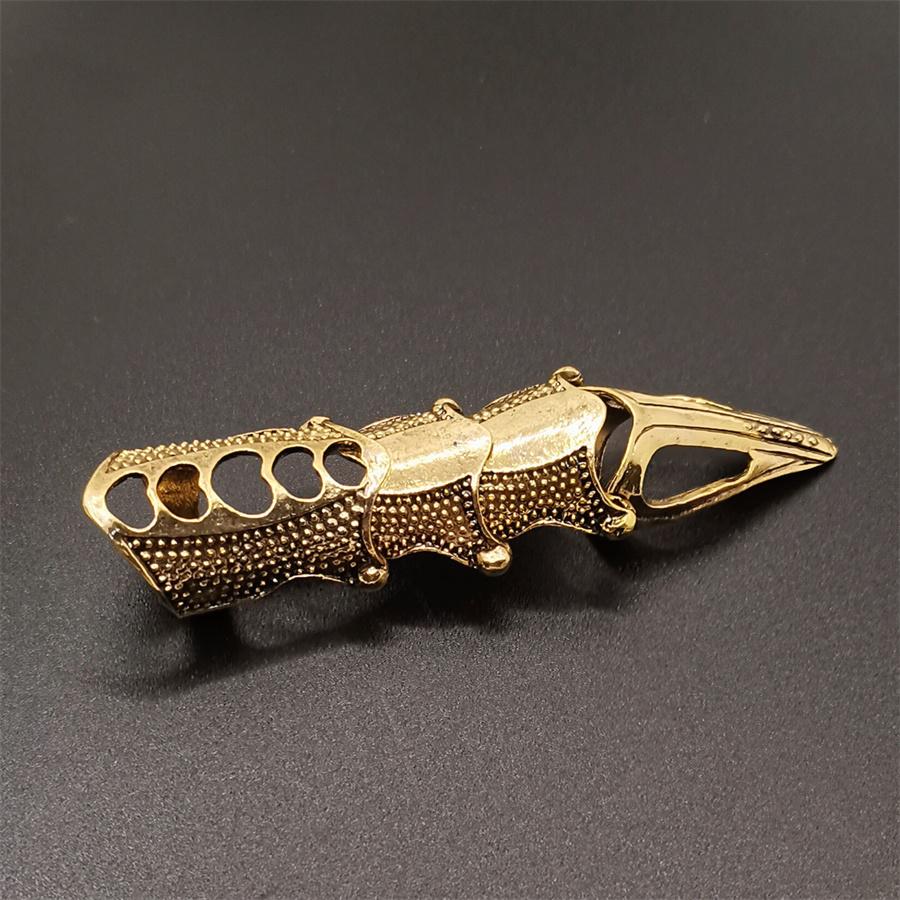 Европейские и американские преувеличенные ретро-панк-готические металлические доспехи с изогнутыми открытыми кольцами для мужчин