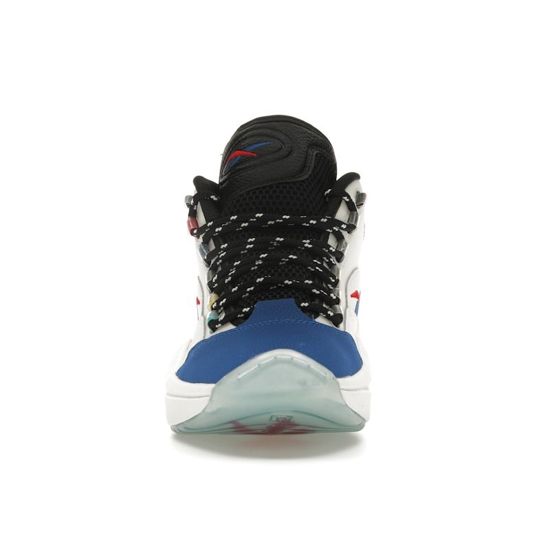 Reebok Кроссовки Question Mid Мужские Меловой Основной Черный Синий Вектор GW8858