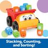 Learning Resources Load It Well! Dump Truck! Fingertip Educational Dump Truck Color, Shape, and Number Building Blocks LER9133 Authentic