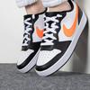 Nike Детские кроссовки Court Borough Low 2 GS Белый Черный Оранжевый Темно-Дымчато-Серый Total-Orange BQ5448-115