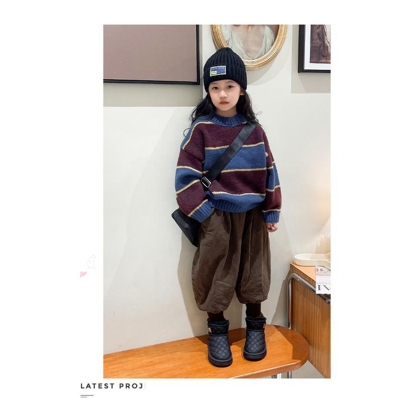 Korean Version of Fashion Children's Snow Boots Winter New Short Boots Piled Thickened Cotton Boots Snow Cotton