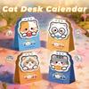 Portable 2026 Desk Calendar Cartoon Cat Daily Planner Cute Coil Calendar Office Desk Accessories