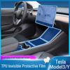 Защитная пленка для интерьера Tesla Model 3/Y для центральной консоли, навигации и рычага переключения передач