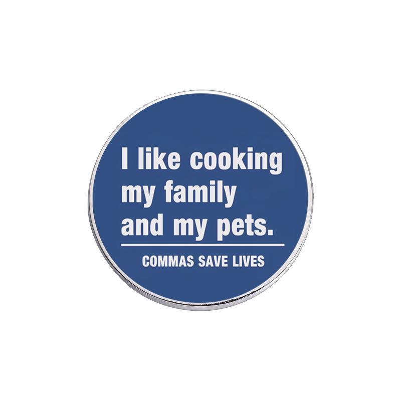 Punk UV Printing Design Pins I Love Horror Movies Brooches Clothes Lapel Badge Backpack Halloween Jewelry Gift For Friends